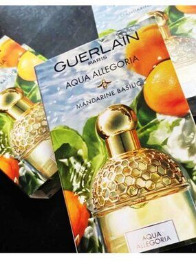 Guerlain Aqua Allegoria Mandarine Basilic 3 Sample Cards